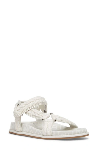 Fendi Feel Rope Sport Sandal In White/ Grey