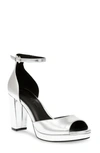 Anne Klein Vixen Platform Sandal In Silver