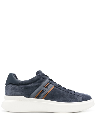 Hogan Interactive Lace-up Sneakers In Blue