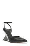 Schutz Janice Pointed-toe Heels In Black