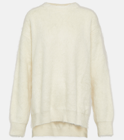 Jil Sander Alpaca And Wool-blend Sweater In White