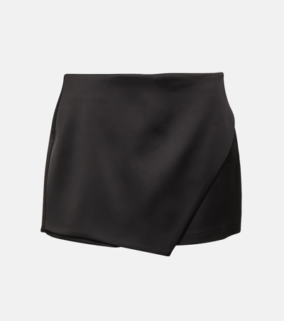 Giuseppe Di Morabito Satin Miniskirt In Black