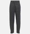 Brunello Cucinelli Grey Slouchy Trousers In Grey