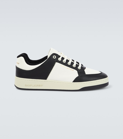 SAINT LAURENT SL/61 LEATHER LOW-TOP SNEAKERS