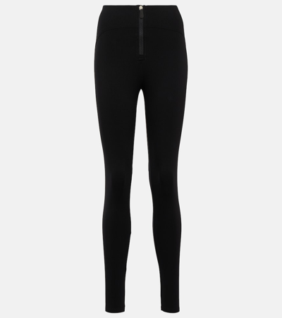 Alaïa Zip-front Leggings In Black