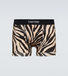 TOM FORD STRETCH-COTTON PRINTED BOXER BRIEFS