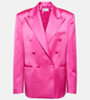 Giuseppe Di Morabito Satin Blazer In Hot Pink