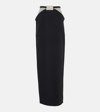 DAVID KOMA EMBELLISHED CUTOUT CADY MAXI SKIRT