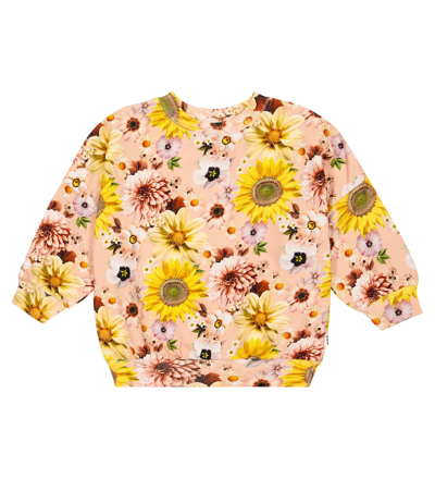 Molo Kids' Marika Floral Printed Sweatshirt In Multicoloured