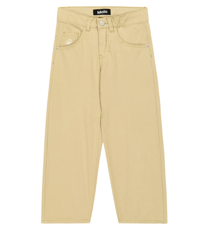 Molo Kids' Aska Straight-leg Trousers In Neutrals