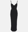 Christopher Esber Salacia Viscose Column Long Dress In Black