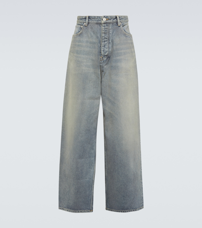Balenciaga Low-rise Wide-leg Jeans In 4012 -pale Blue