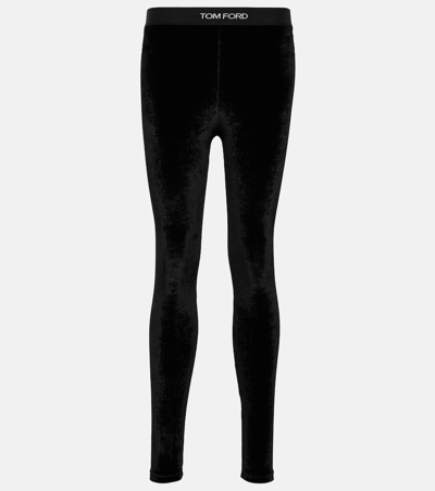 Tom Ford Ideal  Velvet Leggings For A Comfortable But Elegant Fit In Pink