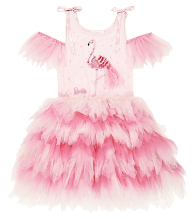 Tutu Du Monde Kids' Little Girl's & Girl's Barbie Flamingo-go Tutu Dress In Pink Life