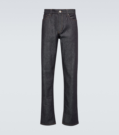 Zegna Mid-rise Straight Jeans In Blue
