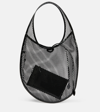 Alaïa Extra Large One Piece Mesh Shoulder Bag In Black