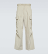 Prada Cotton Cargo Pants In White