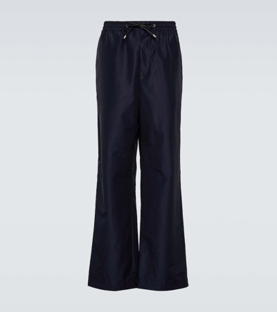 Loewe Wool-blend Pants In Blue