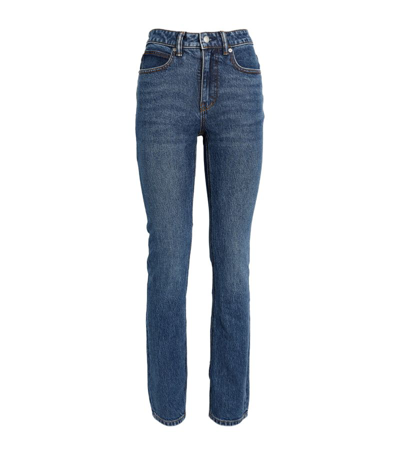 Alexander Wang High-rise Straight Jeans In Blue