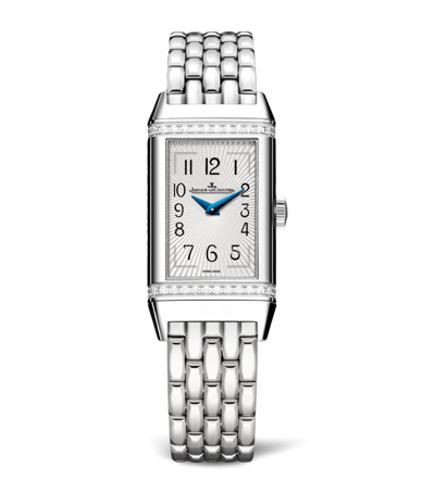 Jaeger-lecoultre Reverso One Duetto Stainless Steel & 0.63 Tcw Diamond Bracelet Watch In Grey