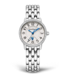 JAEGER-LECOULTRE JAEGER-LECOULTRE SMALL STAINLESS STEEL AND DIAMOND RENDEZ-VOUS NIGHT & DAY WATCH 29MM