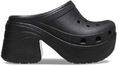 CROCS SIREN CLOG; BLACK, W9/M7