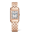 JAEGER-LECOULTRE JAEGER-LECOULTRE SMALL ROSE GOLD AND DIAMOND REVERSO CLASSIC DUETTO WATCH 21MM