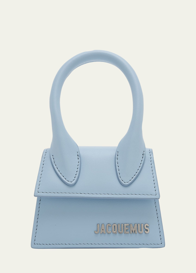 Jacquemus Le Chiquito Top-handle Bag In 320 Light Blue