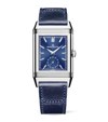 JAEGER-LECOULTRE JAEGER-LECOULTRE STAINLESS STEEL REVERSO TRIBUTE DUOFACE WATCH 28.3MM