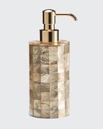 Labrazel Capiz Champagne Pump Dispenser In Champagne/gold