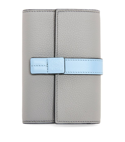 Loewe Leather Vertical Wallet In Grey