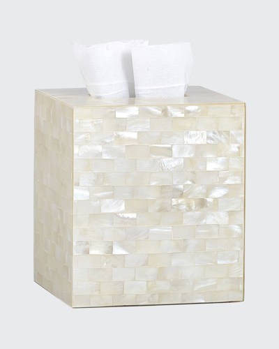 Labrazel White Agate Tissue Cover In Opalescent Ivory