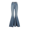 Alaïa High-rise Flared Jeans In Blue