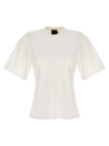 Proenza Schouler Short-sleeve Fitted-waist T-shirt In Blanco