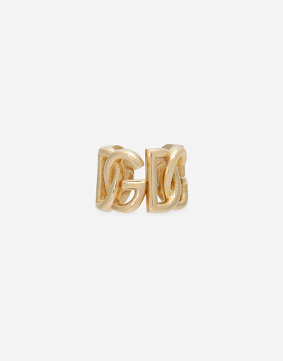 Dolce & Gabbana Ear Cuff Earrings With Dg Logo In Gold