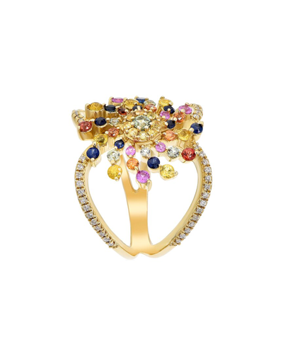 Diana M. Fine Jewelry 14k 1.56 Ct. Tw. Diamond & Sapphire Ring