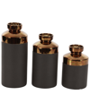 Cosmoliving By Cosmopolitan Ceramic Vase Set Of 3
