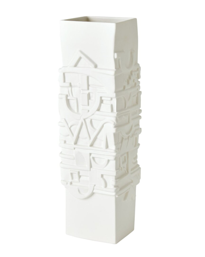 Global Views Totem Vase In White