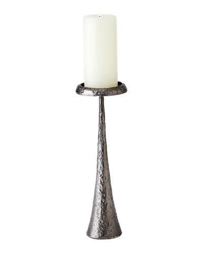 Global Views Small Beacon Candle Holder In Grey