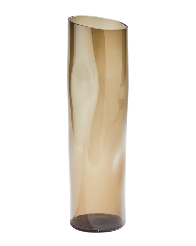 Global Views Small Dimple Vase In Brown