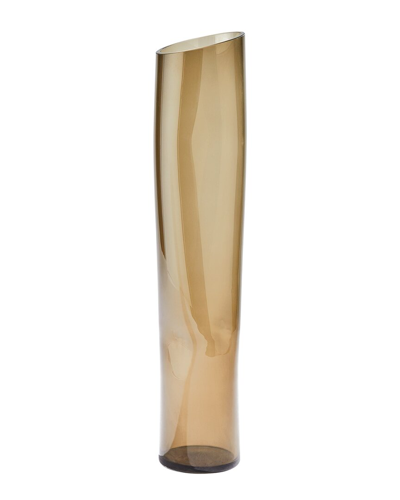 Global Views Large Dimple Vase In Brown