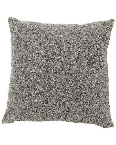 Global Views Multi Beaded Pillow In Blue