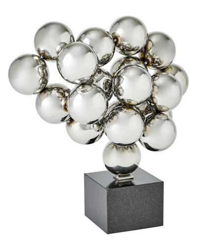 Global Views Decorative Sphere Sculpture In Black