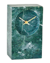 Global Views Marble Tower Clock In Green