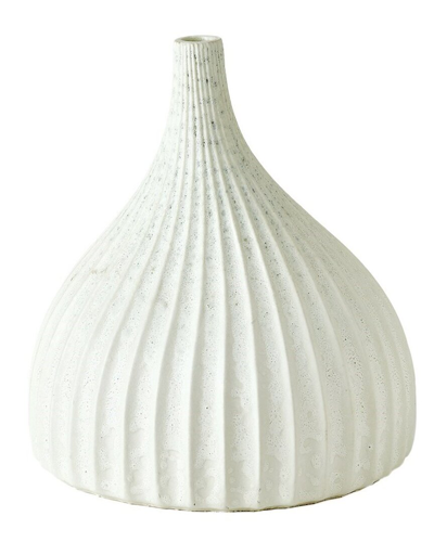 Global Views Small Dewdrop Vase In White
