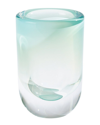 Global Views Bubble Cylinder Vase - Small In Green