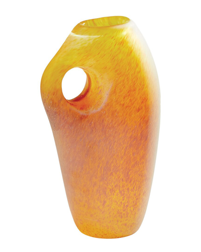 Global Views Freeform Vase - Large In Orange
