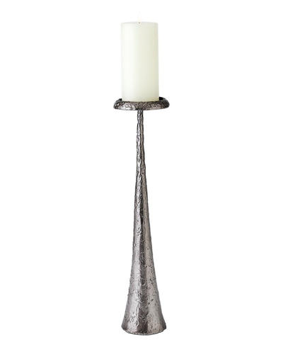 Global Views Medium Beacon Candle Holder In Grey