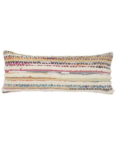 Lr Home Chindi Chevron Striped Lumbar Decorative Pillow