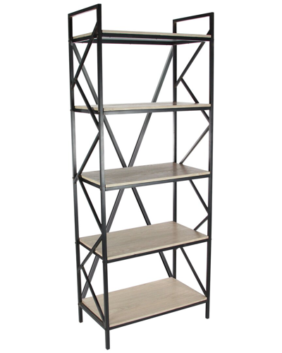 Peyton Lane 5-shelf Shelving Unit In Neutral